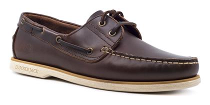 Lumberjack Navigator Δερμάτινα Ανδρικά Boat Shoes σε Καφέ Χρώμα