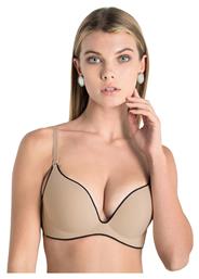 Luna Miracle One Beige/Black Σουτιέν Push Up χωρίς Μπανέλες