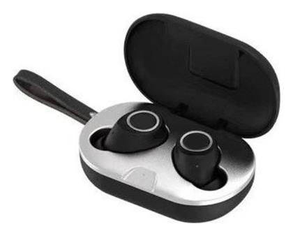 M8 In-ear Bluetooth Handsfree Ακουστικά με Θήκη Φόρτισης Μαύρα