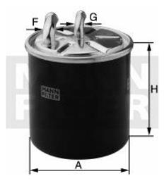 Mann Filter Φίλτρο Πετρελαίου Αυτοκινήτου Skoda Fabia WK8029/1