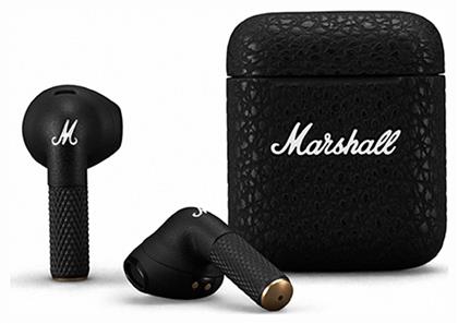 Marshall Minor III Earbud Bluetooth Handsfree Ακουστικά με Αντοχή στον Ιδρώτα και Θήκη Φόρτισης Μαύρα