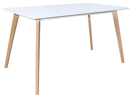 Martin Τραπεζαρίας Λευκό 140x80x75εκ. Ε7102,1