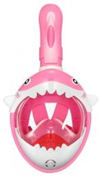 Μάσκα Θαλάσσης Full Face με Αναπνευστήρα Παιδική Baby Shark XS/S σε Ροζ χρώμα