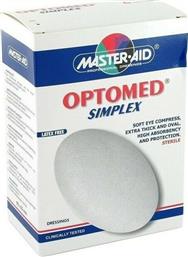Master Aid Optomed Simplex Οφθαλμικά Επιθέματα σε Λευκό χρώμα 60x52mm 25τμχ
