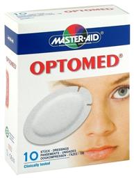 Master Aid Optomed Super Οφθαλμικά Επιθέματα σε Λευκό χρώμα 96x66mm 10τμχ