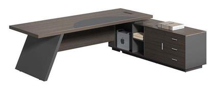 Master Γραφείο Δεξιά Γωνία Απόχρωση Grey Walnut Εο925 R Καρυδί Γκρι Melamine 180x180x75cm 1τμχ