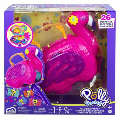 Mattel Παιχνίδι Μινιατούρα Polly Pocket Flamingo Party για 4+ Ετών