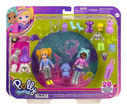 Mattel Παιχνίδι Μινιατούρα Polly Pocket Pop Star Spotlight Fashion για 4+ Ετών 8εκ.