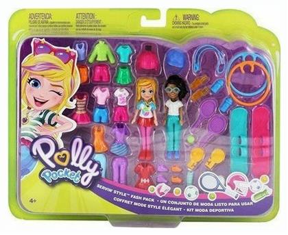 Mattel Παιχνίδι Μινιατούρα Polly Pocket Servin' Style Fash Pack για 4+ Ετών 7εκ. (Διάφορα Σχέδια) 1τμχ