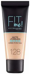 Maybelline Fit Me Matte + Poreless Liquid Make Up 128 Warm Nude 30ml