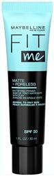 Maybelline Fit Me Primer Προσώπου σε Κρεμώδη Μορφή με 20SPF Matte & Poreless 30ml