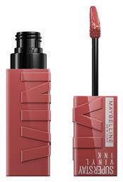 Maybelline Super Stay Vinyl Ink Long Lasting Liquid Κραγιόν Sheer Peppy 4.2gr