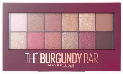 Maybelline The Burgundy Bar Παλέτα με Σκιές Ματιών σε Στερεή Μορφή Πολύχρωμη 9.6gr