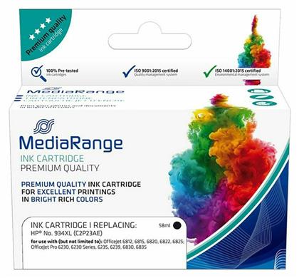 MediaRange Συμβατό Μελάνι Εκτυπωτή InkJet HP 934XL C2P23AE 1000 Σελίδων 58ml Μαύρο