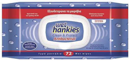 ΜΕΓΑ Wet Hankies Clean & Protect Antibacterial 72τμχ από το Pharm24