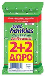 ΜΕΓΑ Wet Hankies Clean & Refresh Antibacterial Lemon 60τμχ από το Pharm24