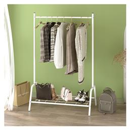 Megapap Κρεμάστρα Δαπέδου από Μέταλλο Λευκή 87.6x36x136cm