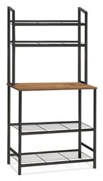 Megapap Ραφιέρα Κουζίνας Μεταλλική Μαύρη 5 Θέσεων 81x40.5x160cm