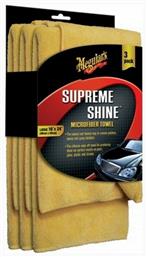 Meguiar's Supreme Shine Microfibre Πανιά Μικροϊνών Γυαλίσματος Αυτοκινήτου 3τμχ