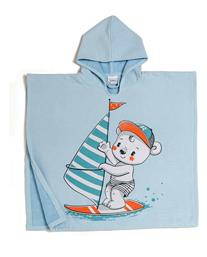 Melinen surfer light blue Παιδικό Πόντσο Θαλάσσης 60x60cm