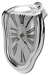 Melting Time Clock Silver Επιτραπέζιο Ρολόι 22810 από το Public