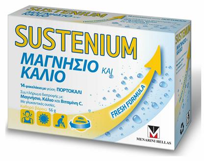 Menarini Sustenium Μαγνήσιο & Κάλιο 14 φακελάκια από το Pharm24