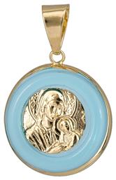 Μενταγιόν Παιδικό Φυλαχτό Κωνσταντινάτο από Χρυσό 14K 023037