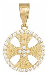 Μενταγιόν Παιδικό Φυλαχτό Κωνσταντινάτο από Χρυσό 14K 046590