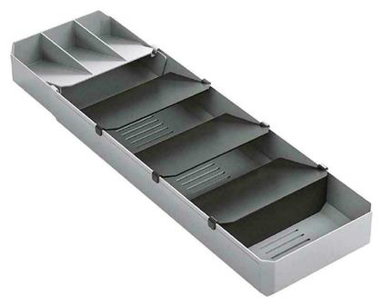 Metaltex Uni Fit Θήκη για Μαχαιροπίρουνα Συρταριού Πλαστική σε Γκρι Χρώμα 49x15x6cm