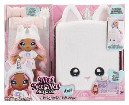 MGA Entertainment Σετ Na! Na! Na! Surprise 3-in-1 Backpack Bedroom Unicorn Playset- Tiffany Sparkles