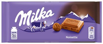 Milka Noisette Σοκολάτα Γάλακτος Φουντούκι 100gr