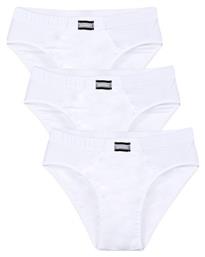 Minerva Ανδρικά Σλιπ 3Pack Λευκά