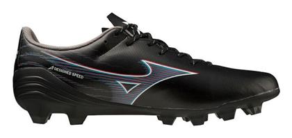 Mizuno Alpha Select FG Χαμηλά Ποδοσφαιρικά Παπούτσια με Τάπες Μαύρα