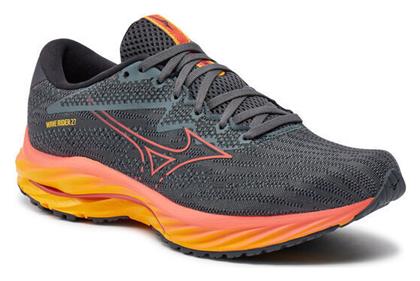 Mizuno Wave Rider 27 Ανδρικά Αθλητικά Παπούτσια Running Μαύρο από το MybrandShoes