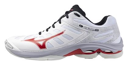 Mizuno Wave Voltage 2 Ανδρικά Αθλητικά Παπούτσια Βόλεϊ Λευκό / Κόκκινο / Γκρι