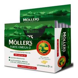 Moller's Forte Omega-3 Μουρουνέλαιο 150 κάψουλες