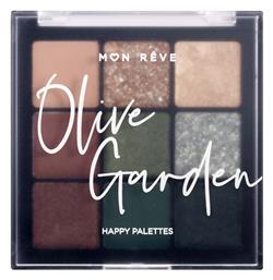 Mon Reve Happy Palettes Παλέτα Σκιών Ματιών 06 Olive Garden 15gr