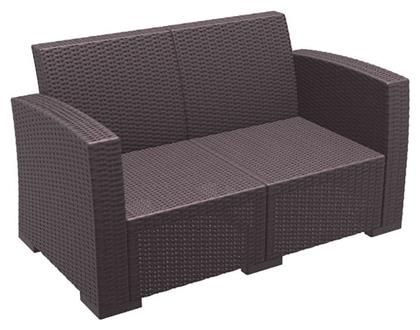 Monaco Διθέσιος Καναπές Εξωτερικού Χώρου Rattan 140x79x79cm