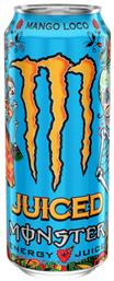 Monster Juice Κουτί Energy Drink Mango Loco με Ανθρακικό 500ml από το e-Fresh