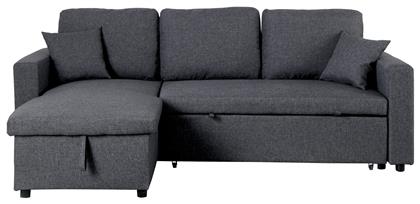 Montreal Γωνιακός Καναπές Κρεβάτι Υφασμάτινος 223x146x83εκ. Ανθρακί
