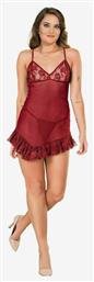 Moongirl 10082 Sara Baby Doll Plus Size Bordeaux από το Closet22