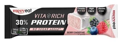 Mooveat Vita Rich Μπάρα με 30% Πρωτεΐνη & Γεύση Berry Smoothie 60gr