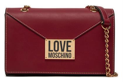 Moschino Γυναικεία Τσάντα Ώμου Μπορντό από το Epapoutsia