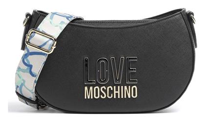 Moschino Γυναικεία Τσάντα Ώμου Μαύρη από το Epapoutsia