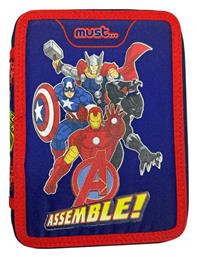 Must Avengers Κασετίνα Γεμάτη 1τμχ με 2 Θήκες Μπλε