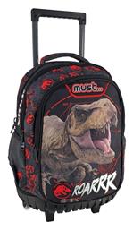 Must Jurassic Trex Roarrr Σχολική Τσάντα Τρόλεϊ Δημοτικού Πολύχρωμη από το BlablaToys