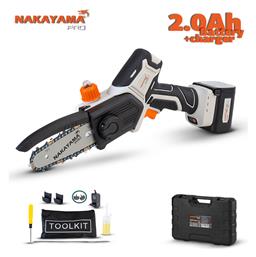 Nakayama EC1500 Κλαδευτικό Αλυσοπρίονο Μπαταρίας 1x2Ah Brushless 16.8V 0.88kg με Λάμα Carving 13cm