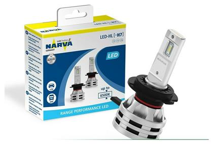 Narva Λάμπες Αυτοκινήτου Range Performance H7 LED 6500K Ψυχρό Λευκό 12-24V 24W 2τμχ