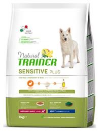 Natural Trainer Sensitive Plus Adult Medium & Maxi 3kg Ξηρά Τροφή για Ενήλικους Σκύλους Μεσαίων & Μεγαλόσωμων Φυλών με Κουνέλι with Rabbit