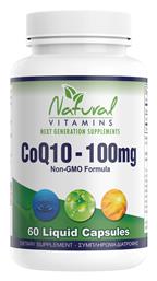 Natural Vitamins CoQ10 100mg 60 μαλακές κάψουλες